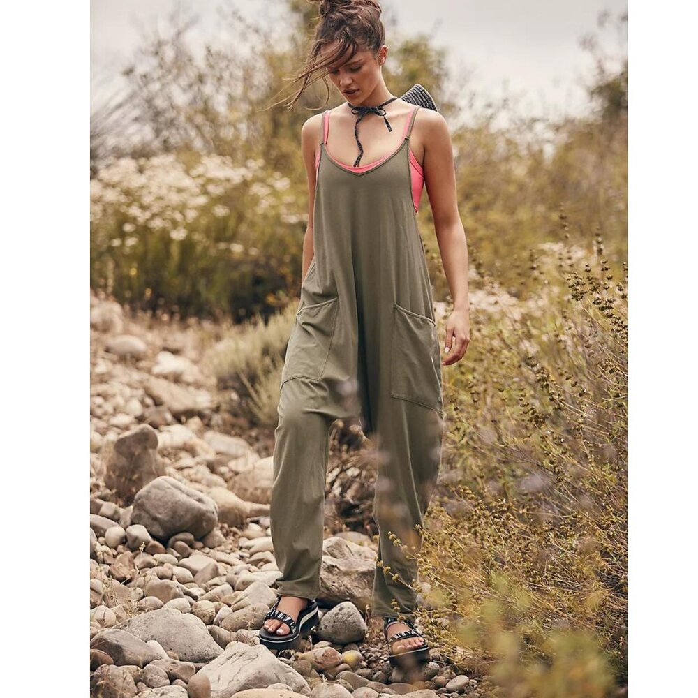 Free People Hot Shot Onesie Sea Grass ~ XS